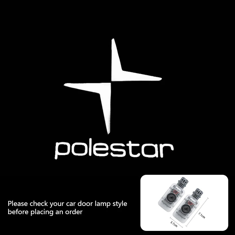 2Pcs Car Led Door Welcome Light Projector Ghost Shadow Lamp For Volvo S90 XC40 XC90 XC60 S60 V90 V60 2025 Polestar Accessories