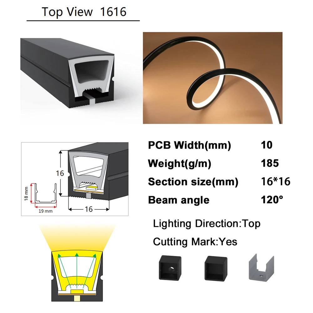 WS2811 WS2812B RGB LED Neon Strip Rope Light Tube Flex Black Silica Gel Soft Lamp For Room Outside Decoration Waterproof IP67