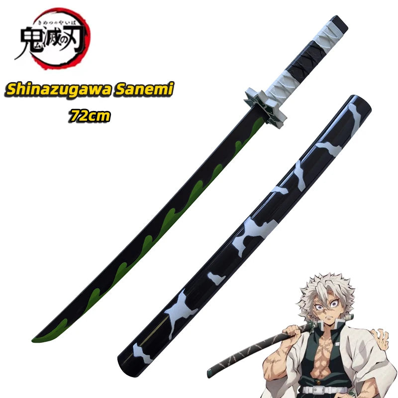 Demon Slayer Katana Original Assembled Anime Sword Cosplay Props Orange  Tomioka Giyuu Kamado Tanjirou  Swords 72cm