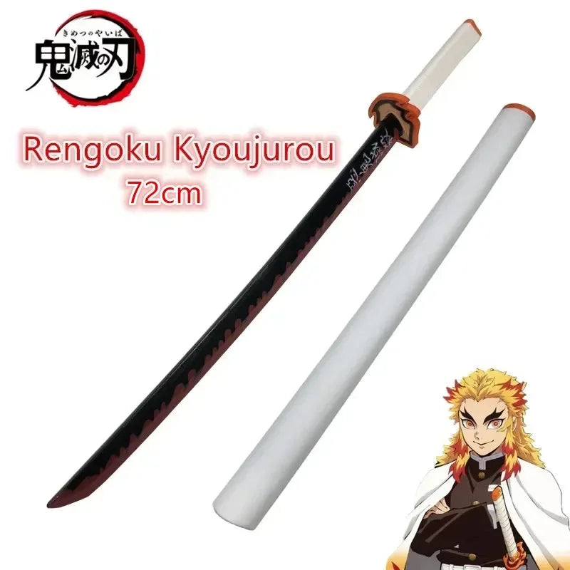 Demon Slayer Katana Original Assembled Anime Sword Cosplay Props Orange  Tomioka Giyuu Kamado Tanjirou  Swords 72cm