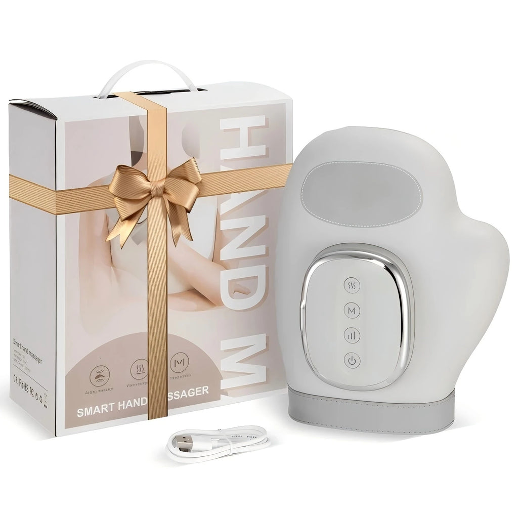 Hand Massager with Airbag Compression Finger Wrist Palm Massage Machine Vibration Glove for Hand Muscle Relax Gift for Men Women