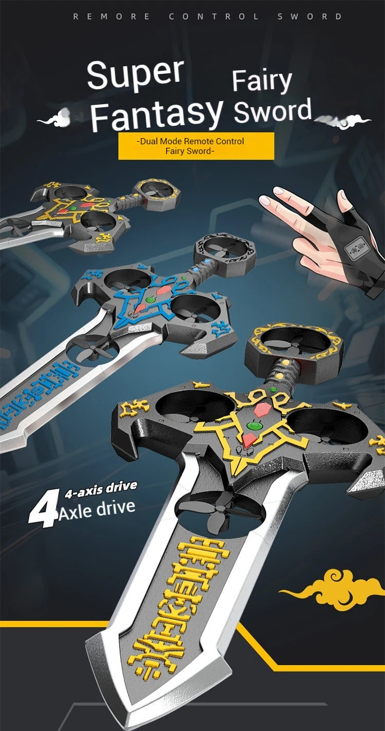 73cm RC Sword Toy with Gesture Sensing Remote Control Foam Flying Vehicle Cool Children's Play Tool Remote Control Flying Sword