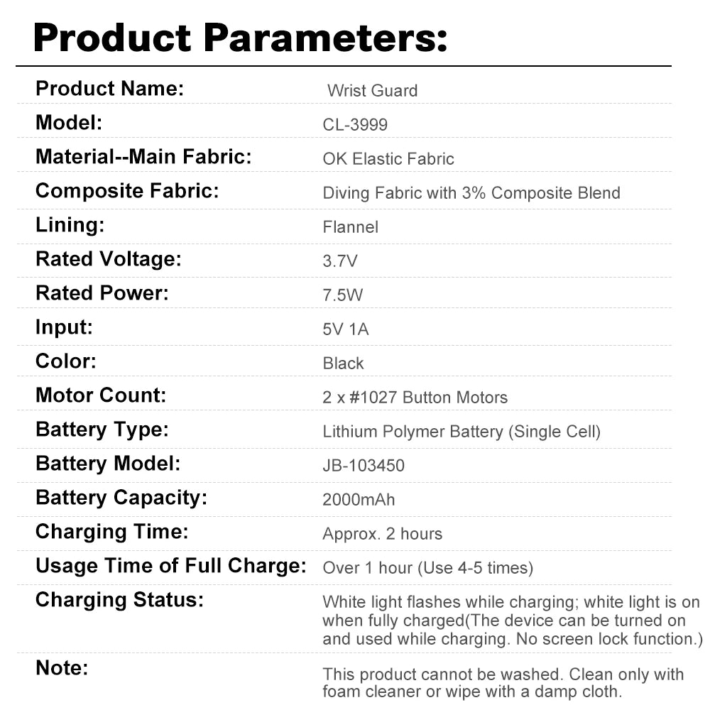 Electric Heating Hand Wrist Massager Wireless Thermal Wrist Brace Wrist Protector 5 Infrared Hot Compress 3 Vibration Wristband