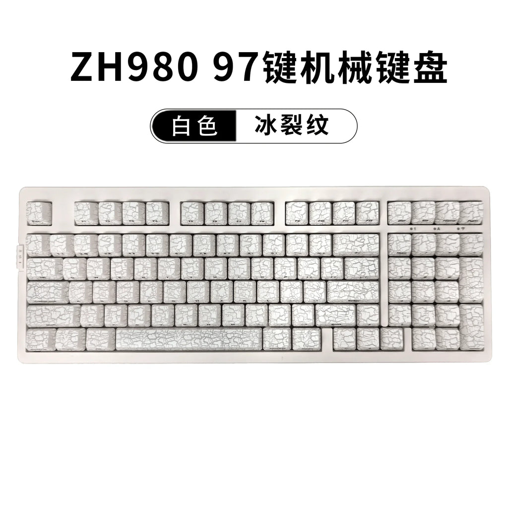 ZORNHER Zuohe ZH980 Mechanical Keyboard Custom RGB Gasket 3mode Hot Swap bluetooth wireless keyboard Desk gaming accessories