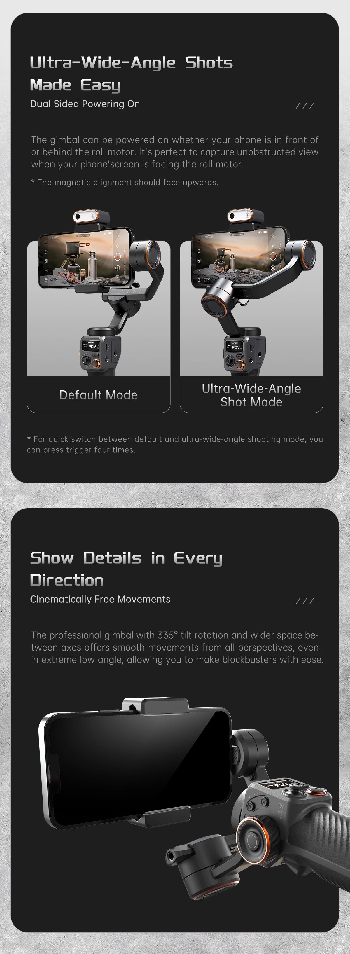 Hohem iSteady  M6 3-Axis Handheld Stabilizer hohem m7 Gimbal for Smartphone w Magnetic Fill Light Face Tracking pk weebill m7