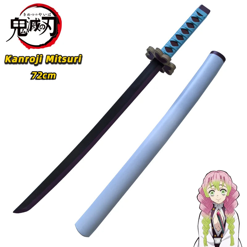 Demon Slayer Katana Original Assembled Anime Sword Cosplay Props Orange  Tomioka Giyuu Kamado Tanjirou  Swords 72cm