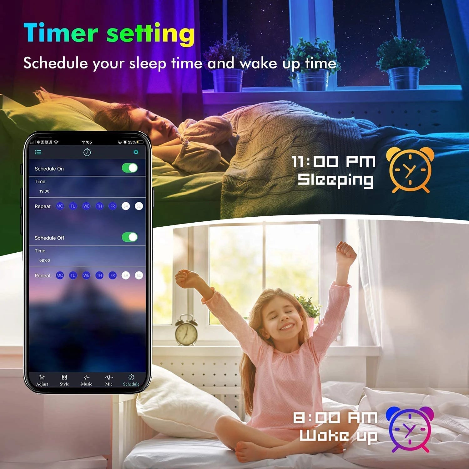 10m 20m 30m 40m DC24V Led RGB Strip Light Bluetooth App Music Sync Led Lights Flexible Ribbon Diode Tape for Gaming Room Deco