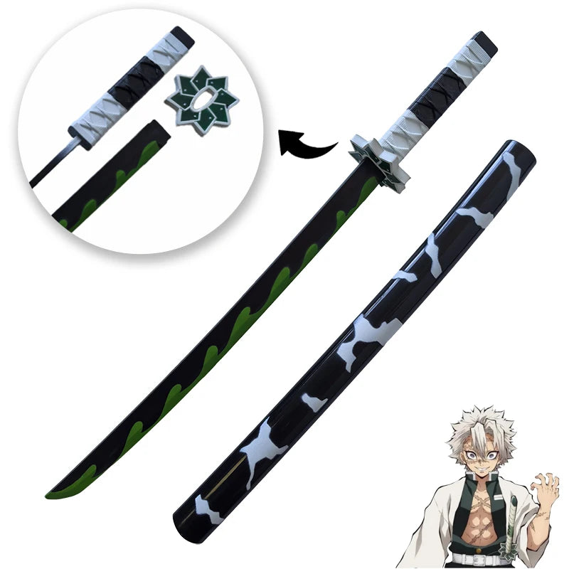 Demon Slayer Katana Original Assembled Anime Sword Cosplay Props Orange  Tomioka Giyuu Kamado Tanjirou  Swords 72cm