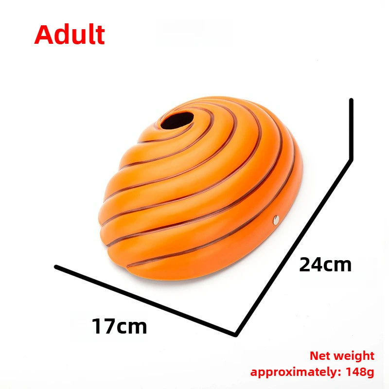 Anime Ninja Cosplay Uchiha Mask Tobi Obito Akatsuki Ninja Madara Cosplay Costume Props Halloween Party Mask Headgear Cos Obito