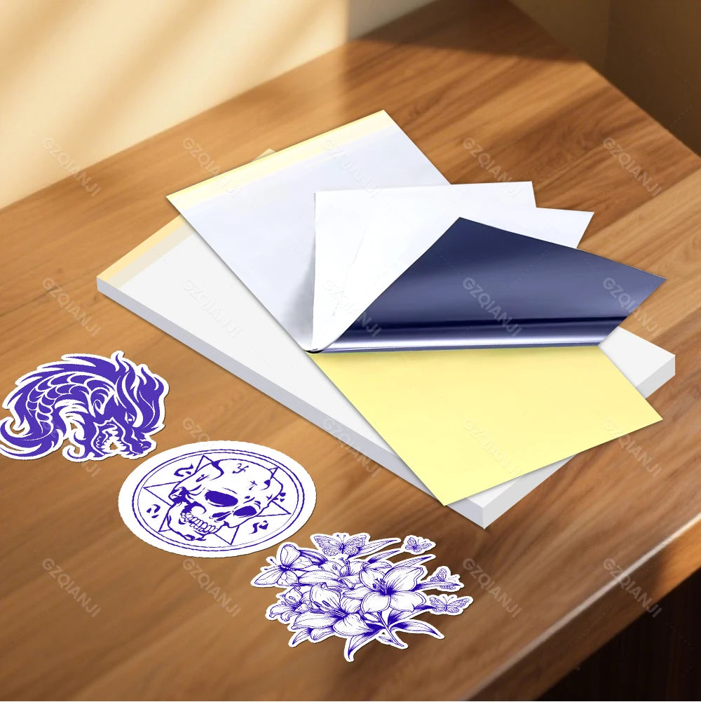 Mini Tattoo Stencil Printer AIMO MR3 80mm Wireless Thermal Tattoo Maker & 3inch Transfer Paper Fucos on Small Tattoo Pattern