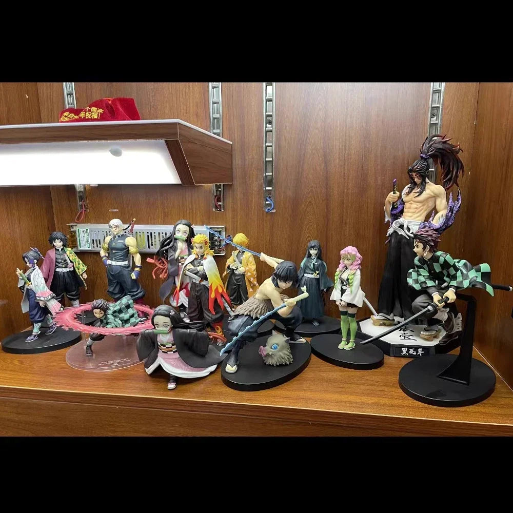 Anime Action Figure Demon Slayer Figures Daki Kokushibo Yoriichi Tsugikuni Douma Inosuke Kimetsu No Yaiba Figure Model Toy Gifts