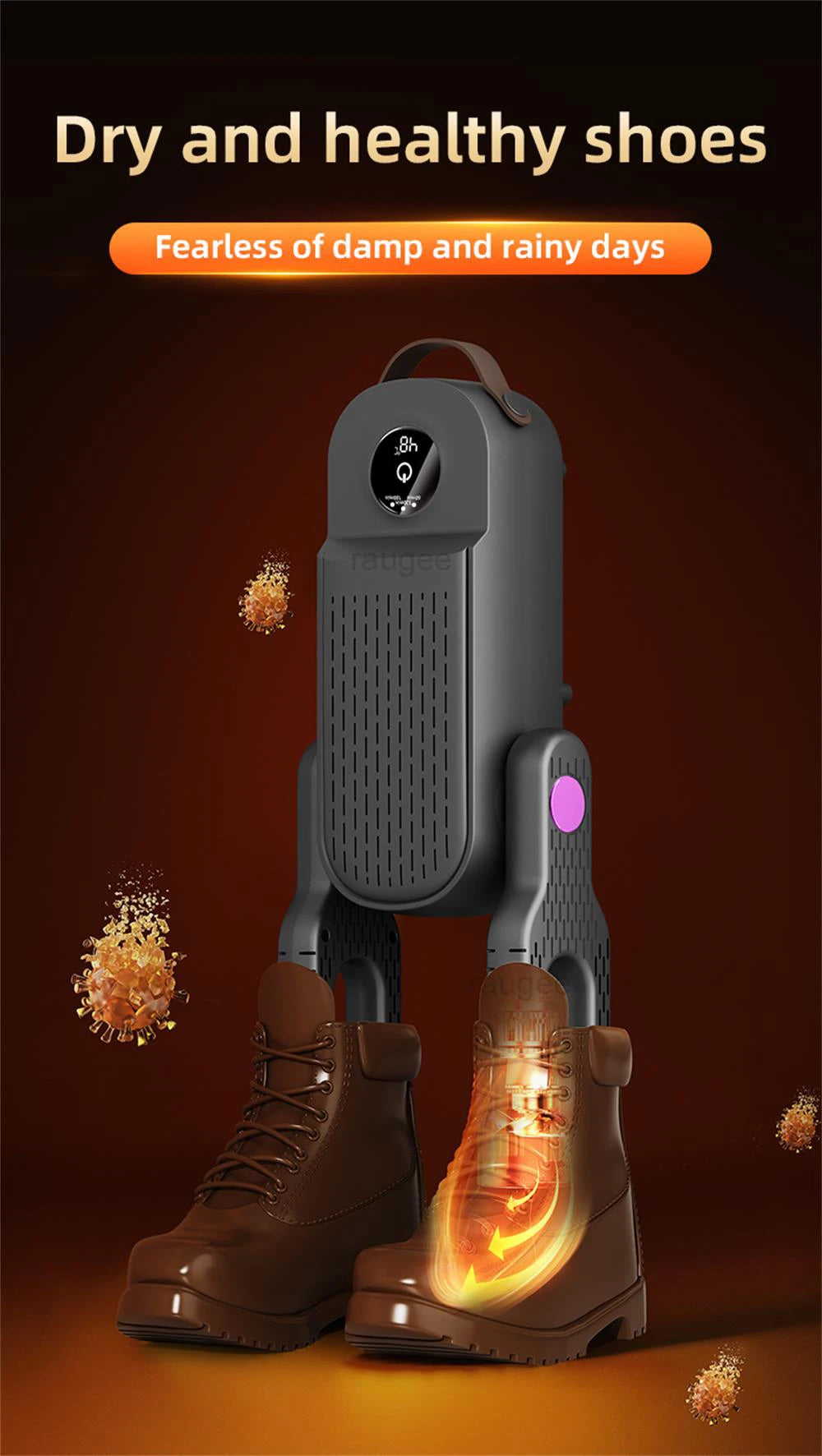 Footwear Dryer Dual Bracket Electric Shoe Dryer Fast Drying for Shoes Socks Gloves Football Boots Dryer Footwear Dryer