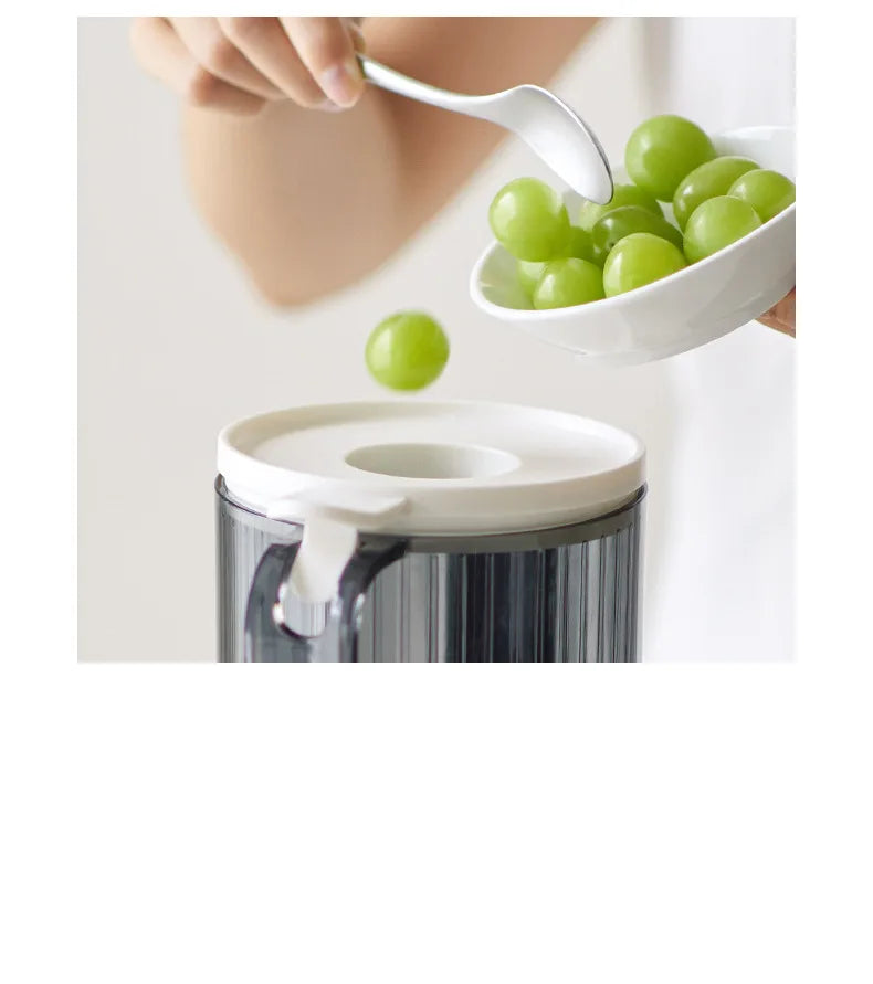 Large-Caliber Juicer Household Automatic Juicer Low-Speed Slag Juice Separation Food Grade 304 Stainless Steel Easy to Clean