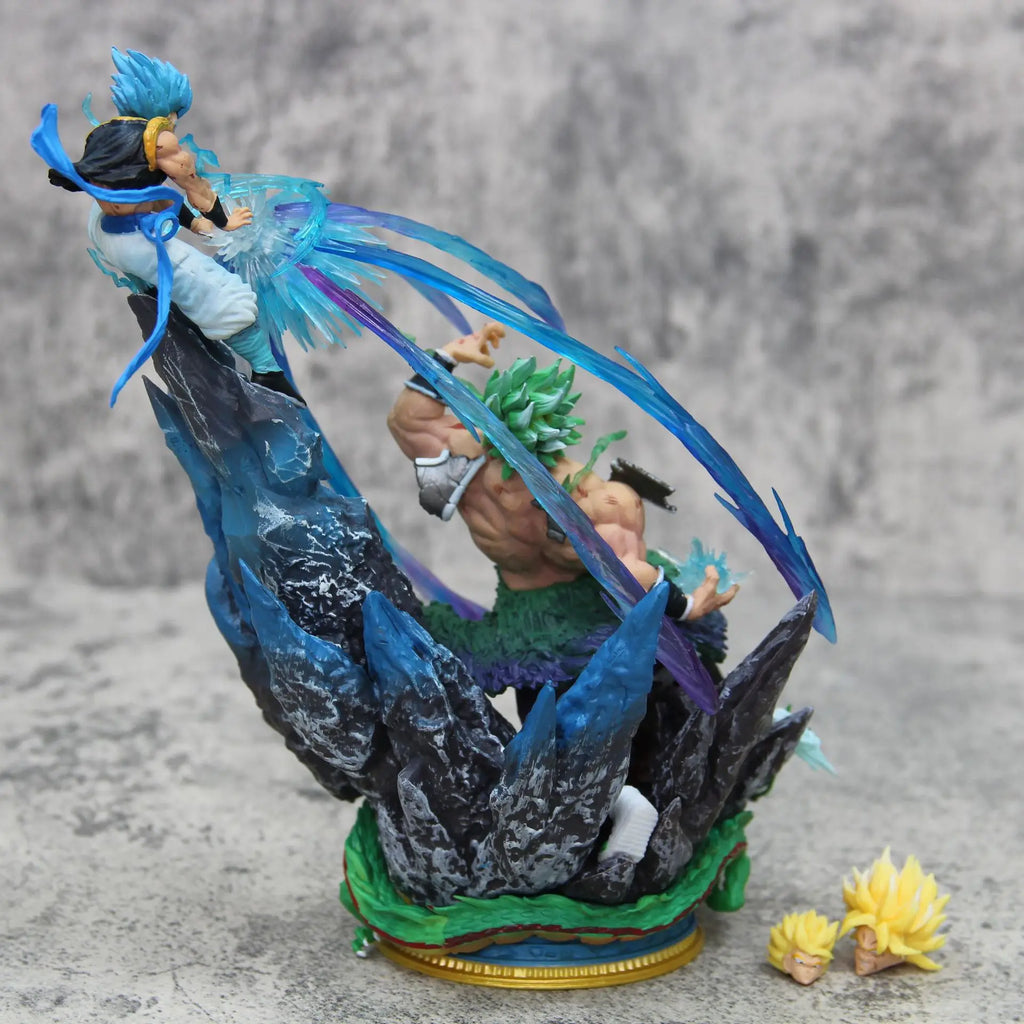 Anime Figure Dragon Ball Broly Vs Gogeta Figure Broly Figure Model Pvc Statue Dolls Collection Toy Decoration Christmas Toy Gift