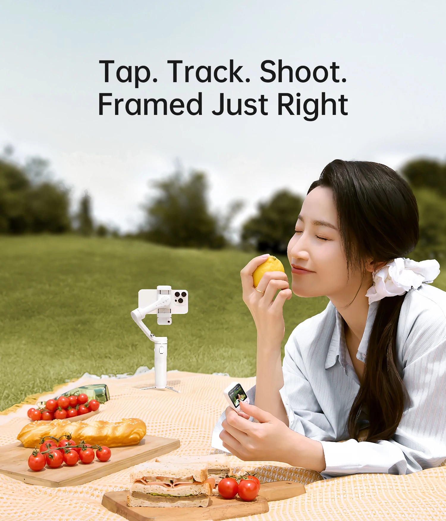 Hohem iSteady V3 Ultra Gimbal Stabilizer for iPhone with AI Auto Tracking Detachable Touchscreen Remote Phone Gimbal