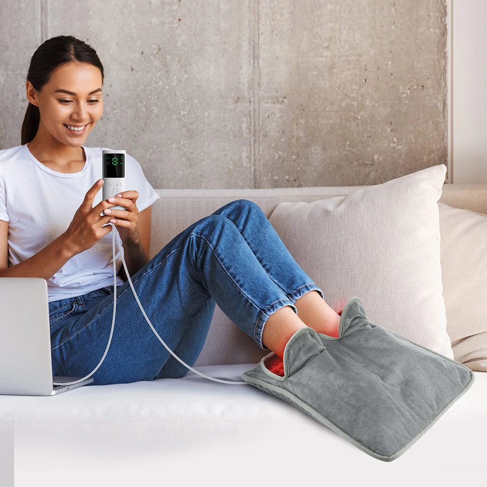 Electric Heating Foot Warmer Winter Foot Warming Device Household Hand Warming Pad for Office Bedroom Study Room Keep Warm