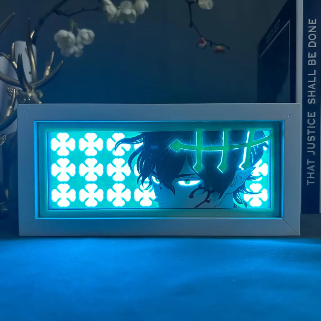 Led Anime Light Box For Bedroom Decoration Paper cut Shadow Box Birthday Gift Bedside Night Lamp