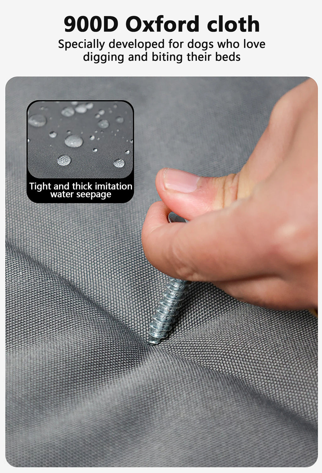 Removable Waterproof Dog Bed Upgrade 900D Oxford More Waterproof More Bite-resistant Dogs Beds for All Seasons Dog Accessories