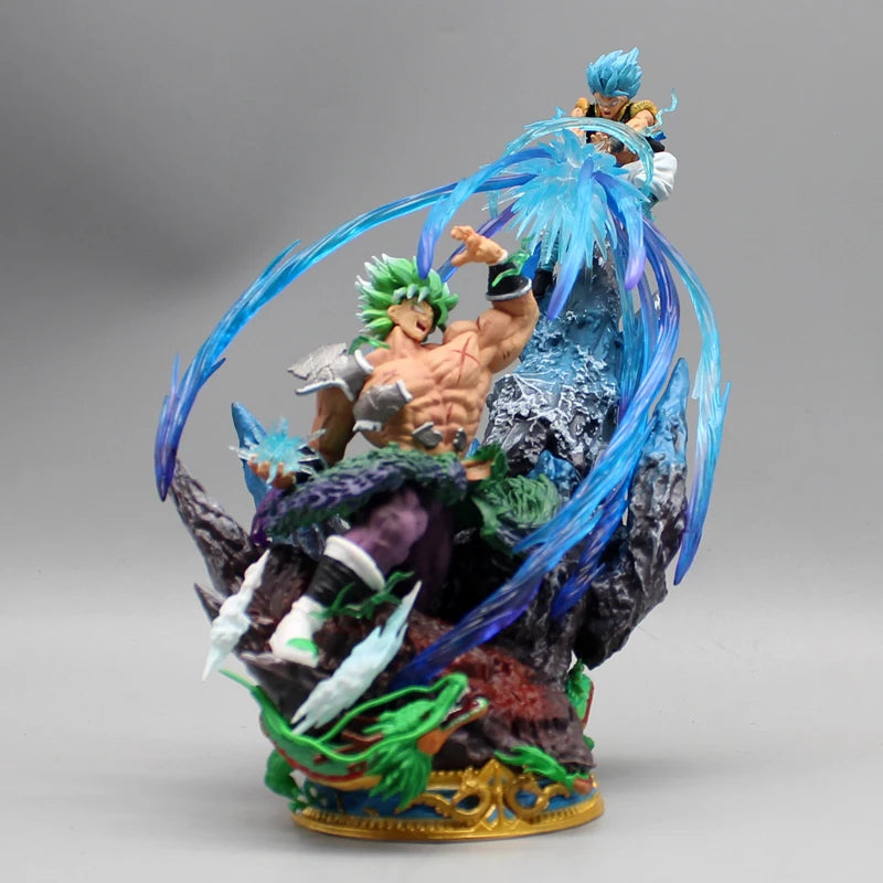 Dragon Ball Broly Gogeta Anime Figure Broly Vs Gogeta 23cm Figurine Model Pvc Statue Doll Collection Desk Decoration Toy Gifts