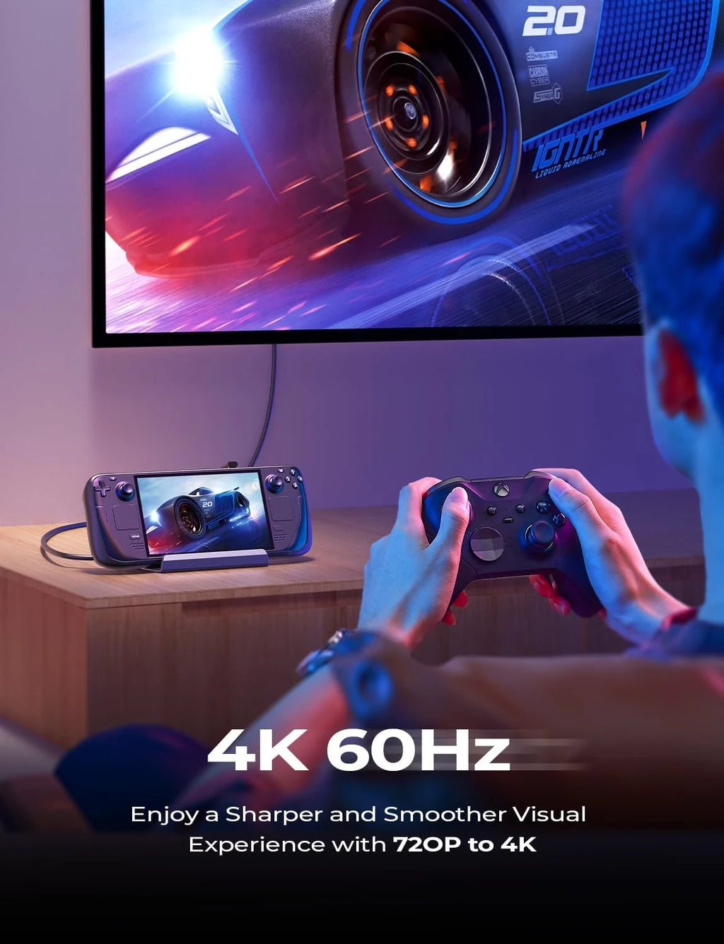 Legion Go Dock, 13-in-1 Legion Go Docking Station with 5 USB 3.0&2.0, Dual Cooling Fan, HDMI 4K@60Hz,100W Charging for Legion Go