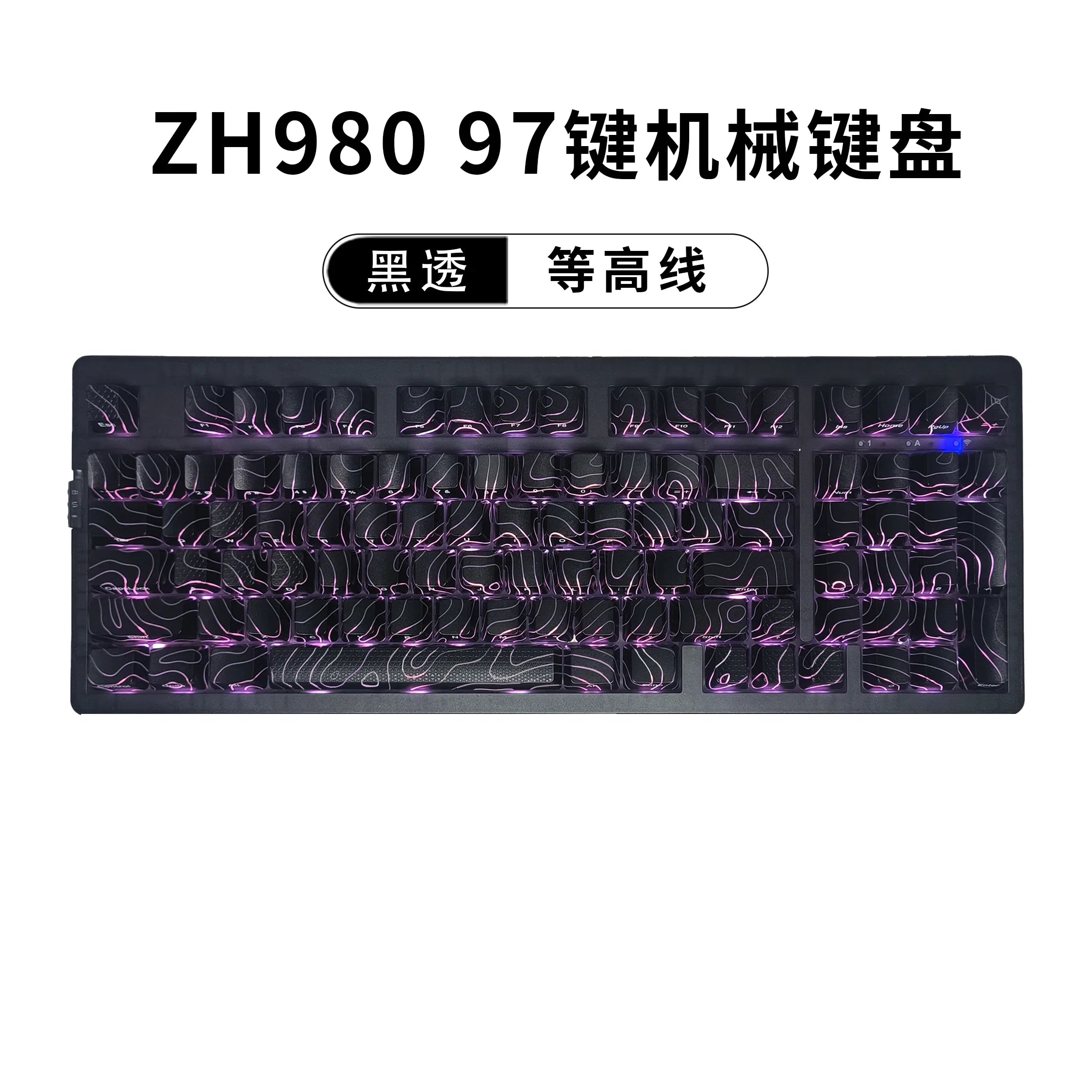 ZORNHER Zuohe ZH980 Mechanical Keyboard Custom RGB Gasket 3mode Hot Swap bluetooth wireless keyboard Desk gaming accessories