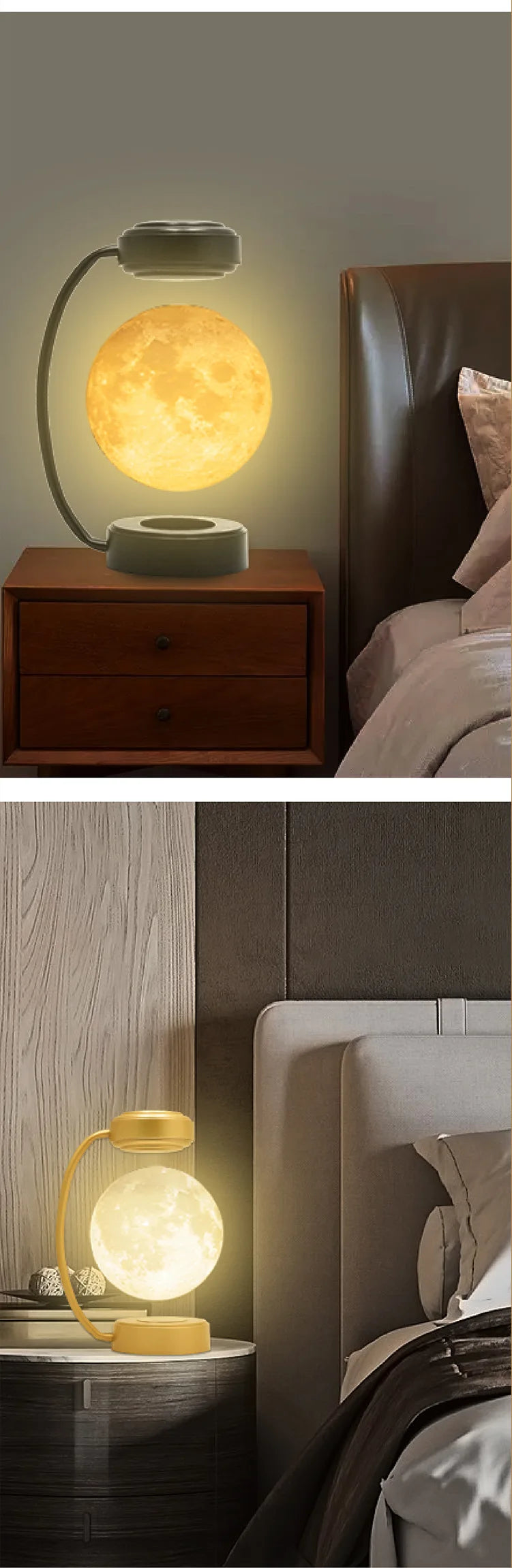 Magnetic Levitation Moon Lamp 3D Creative Suspended Moon Lamp Home Creative Suspended Ornaments