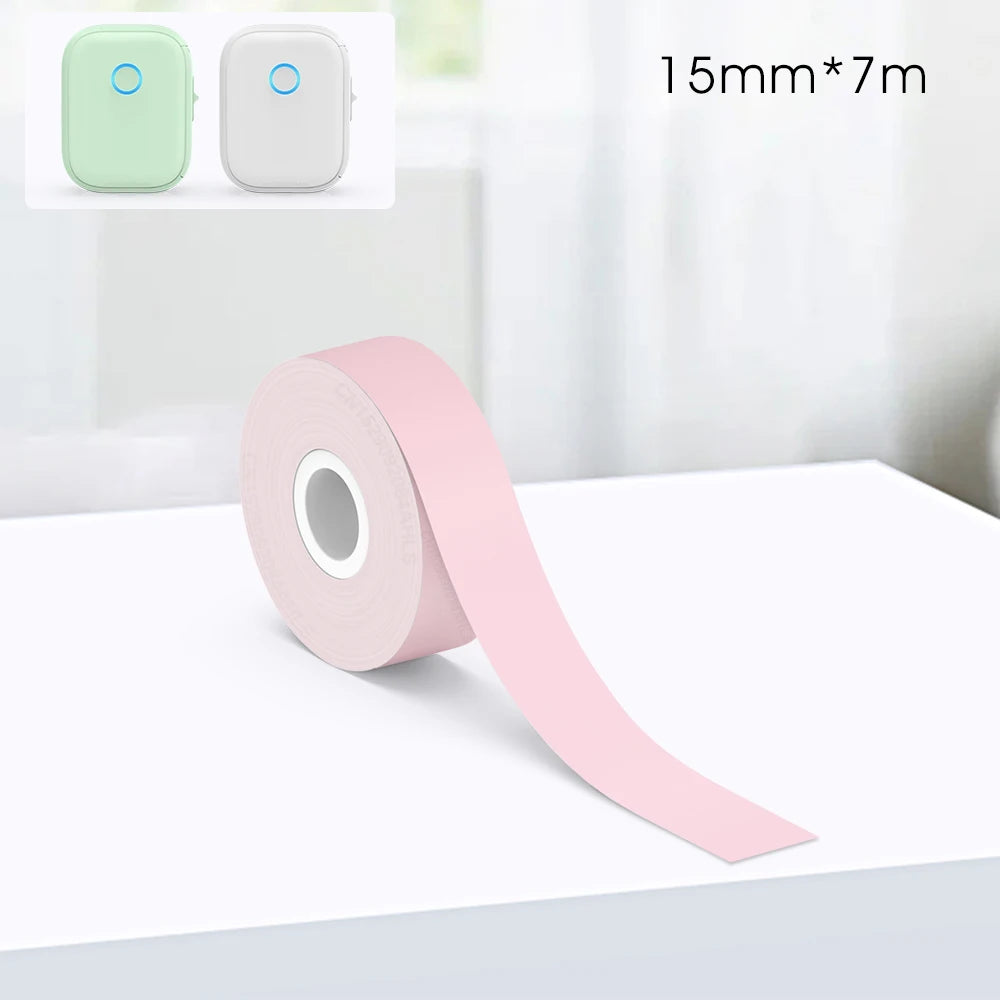 Portable Mini Printer Marklife P12 Thermal Printer Adhesive Sticker Labeling Machine P12 Label Maker or 1PK Continues Label Tape