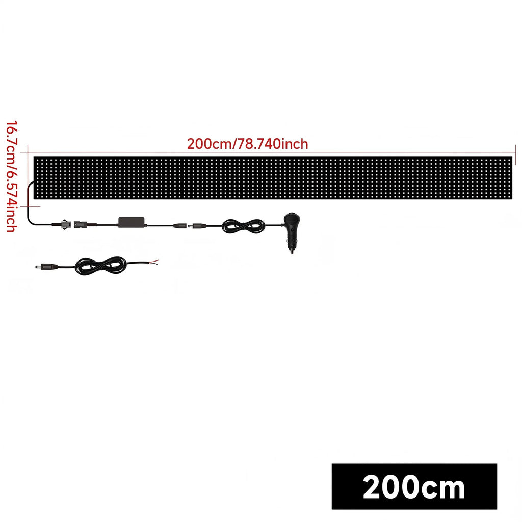 Truck Car Devil Eye LED Matrix Pixel Panel Light APP Remote Control Soft Foldable Lighting Scrolling For Board Windshield 12/24V