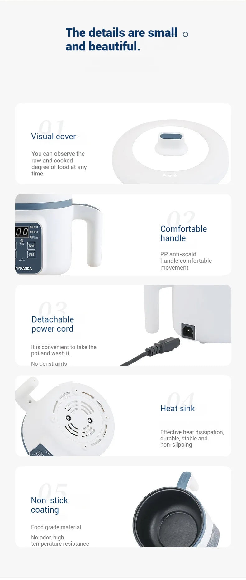 Mini Electric Rice Cooker Single Double Layer  Intelligent Automatic Home Kitchen Cooker 1-2 People MultiCooker Steamed Rice Pot