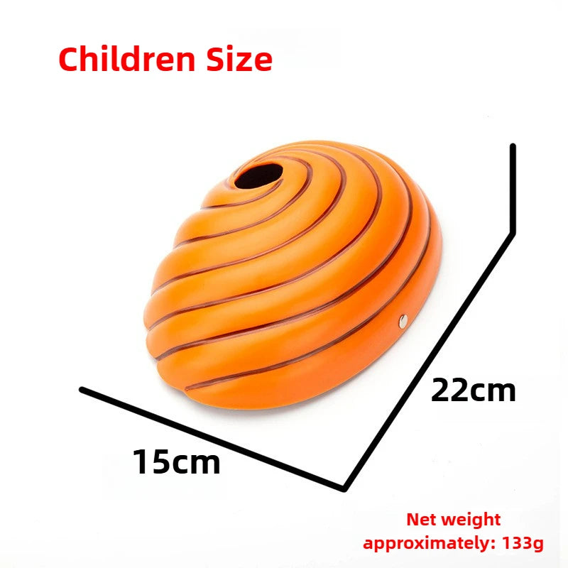 Anime Ninja Cosplay Uchiha Mask Tobi Obito Akatsuki Ninja Madara Cosplay Costume Props Halloween Party Mask Headgear Cos Obito