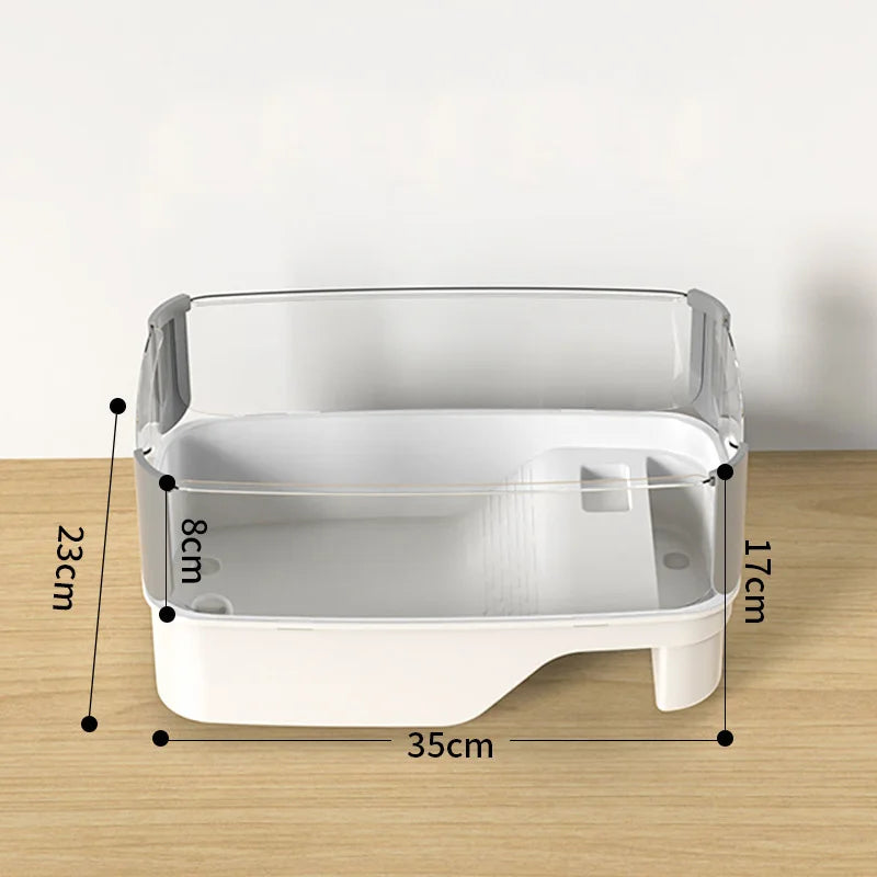 Turtle Tank Aquarium Terrapin Terrarium Turtle Habitat Full View Visually Tortoise Aquarium Habitat With Multi-Function Sun Deck