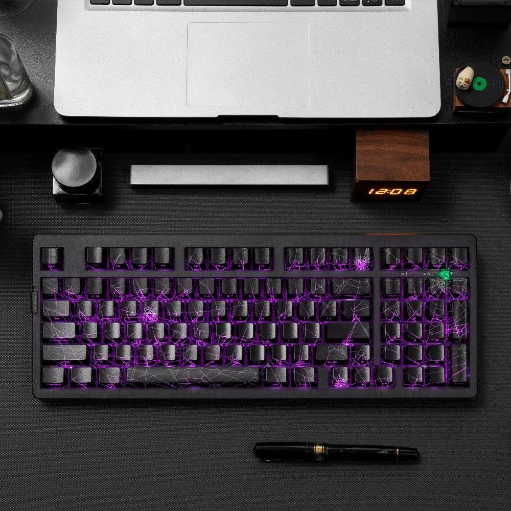 ZORNHER Zuohe ZH980 Mechanical Keyboard Custom RGB Gasket 3mode Hot Swap bluetooth wireless keyboard Desk gaming accessories