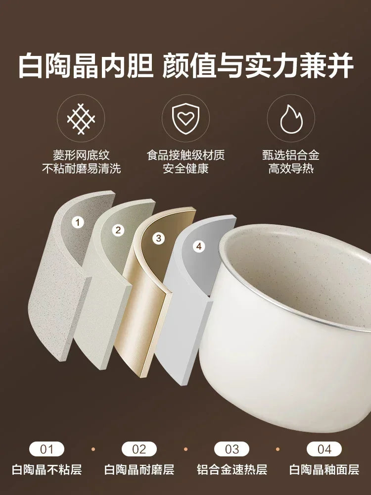 220V ectric Kitchen Appliance Pots Cooking Pressure Cooker Multifunctional Home Small Intelligent Automatic Cookware Multi A