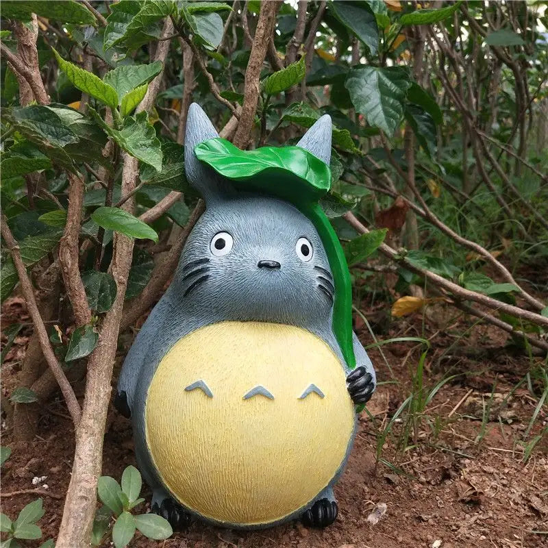 Large Garden Statue Cartoon Anime Totoroeds Sculpture Creative Kawaii Miyazakis Hayaos Totoros Resin Figurines Garden Home Decor