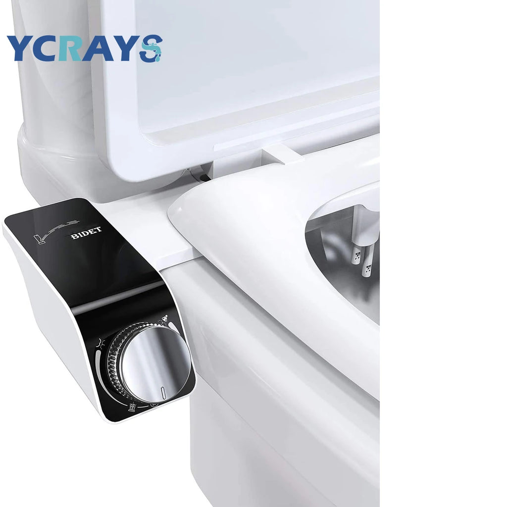 Bidet Toilet Seat Attachment Non-Electric Self-Cleaning Dual Nozzles Wash Hot Cold Mixer Water Lady Bathroom Accessories Sprayer