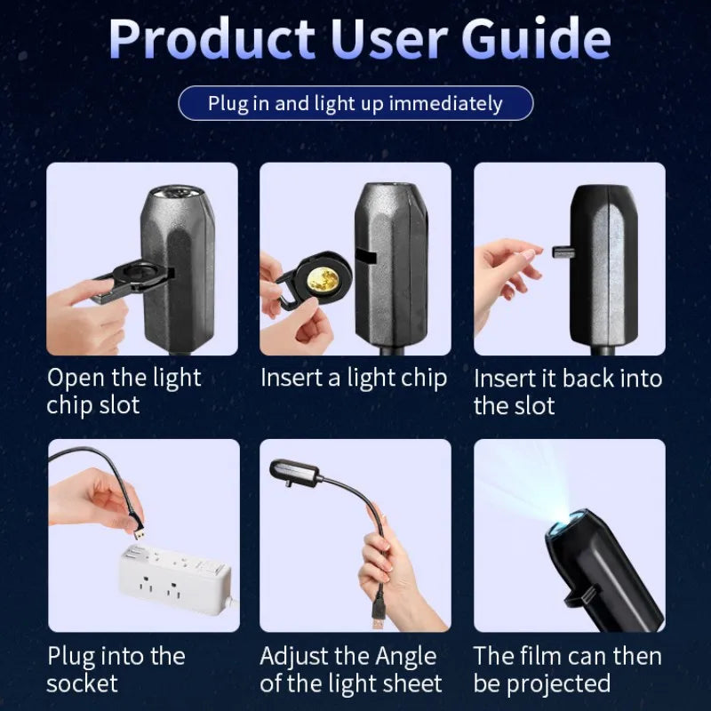 USB Projector Light Halloween Ghost Skull Night Light Switchable Pattern LED Projector Lamp for Room Ceiling Window Wall Decor