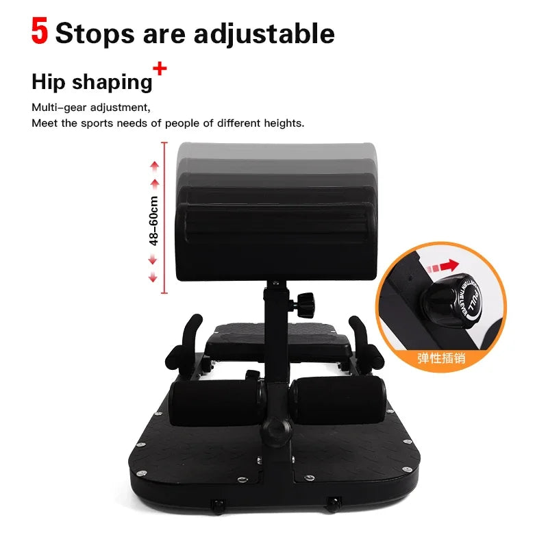 Gym Equipment Abdominal Hip Leg Trainer Adjustable Sissy Squat Machine Leg Exerciser Equip