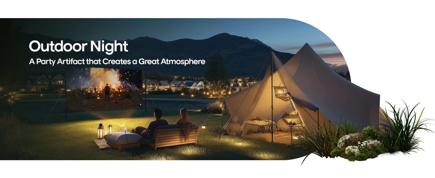 Magcubic HY300 Pro+ 4K Android 11 Portable Projector 8000 Lumens WiFi 6 BT5.4 Outdoor Theater 5W HiFi Speaker 720P HD Supported