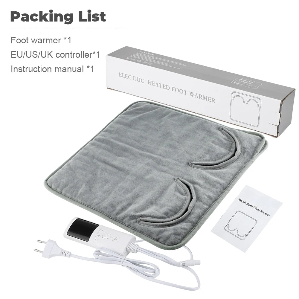 Electric Heating Foot Warmer Winter Foot Warming Device Household Hand Warming Pad for Office Bedroom Study Room Keep Warm