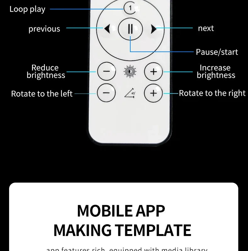 3D Hologram Fan LED Illuminated Sign Holiday Advertising Lights WIFI Remote Control Display Image Video Hologram Projecter