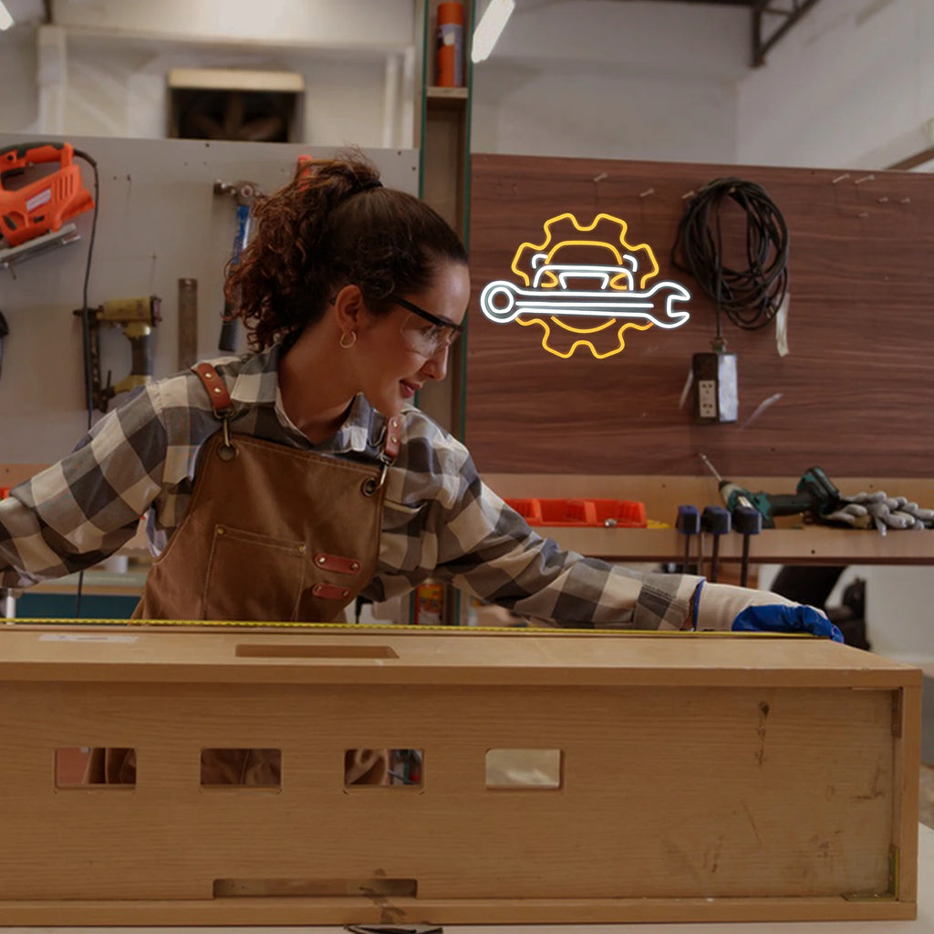 Check Engine Neon Sign Led Light Auto Room Garage Repair Shop Wall Decor Bar Party Club Luminous Atmosphere Lamp USB Power