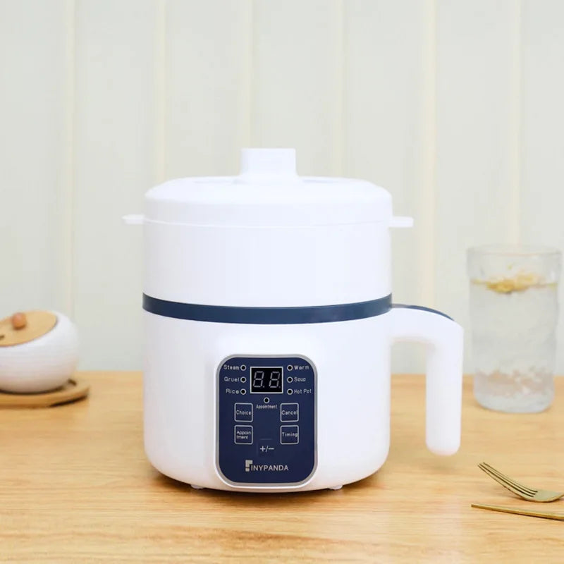 Mini Electric Rice Cooker Single Double Layer  Intelligent Automatic Home Kitchen Cooker 1-2 People MultiCooker Steamed Rice Pot