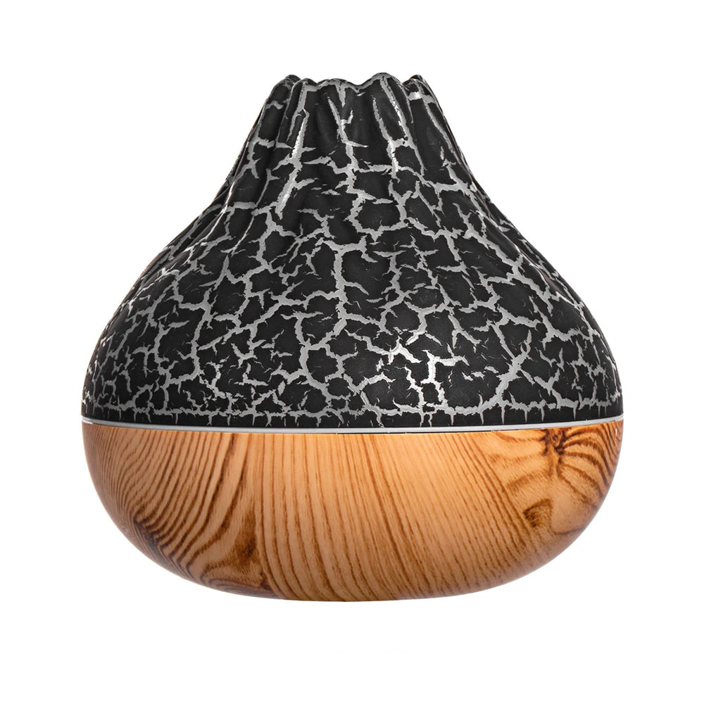 Volcano Air Humidifier Snow Mountain Essential Oils Diffuser Large Capacity Water Tank USB Aroma Diffuser Colorful Night Lights