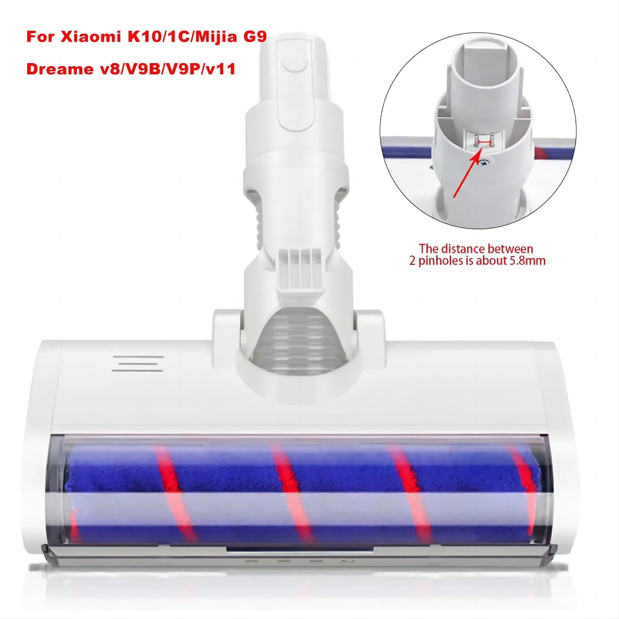 Electric Brush Head for Xiaomi K10/G10 Xiaomi 1C Xiaomi Dreame V8/V9B/V9P/V11/G9 Carpet brush Vacuum Cleaner Parts