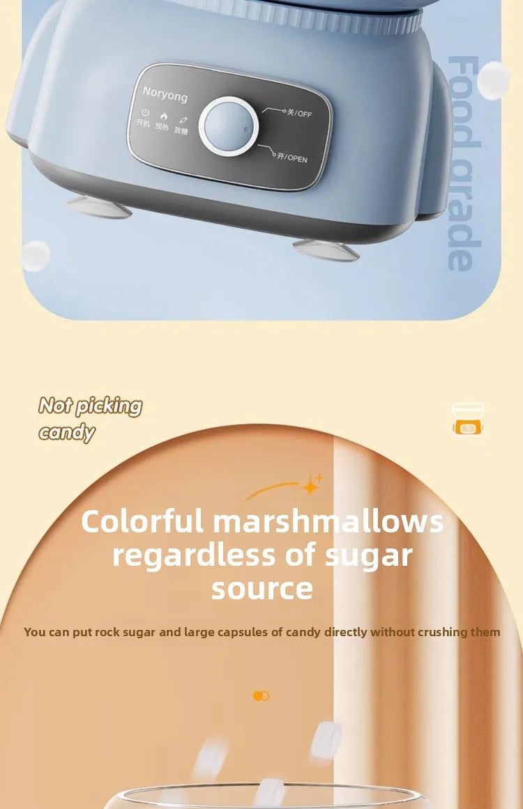 Cotton candy machine children's fully automatic cotton candy making machine handmade mini fancy colored sugar Christmas gift