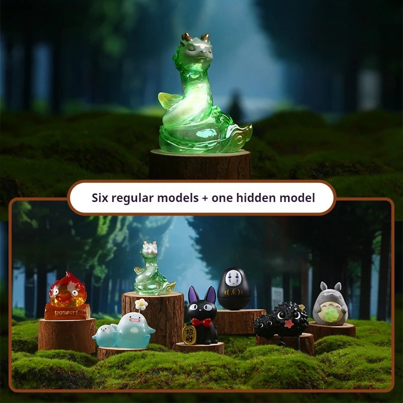 Hayao Miyazaki Fantasy Journey Blind Box Night Light Anime Movie Ornament Decoration Gift Toy Surprise Mystery Box