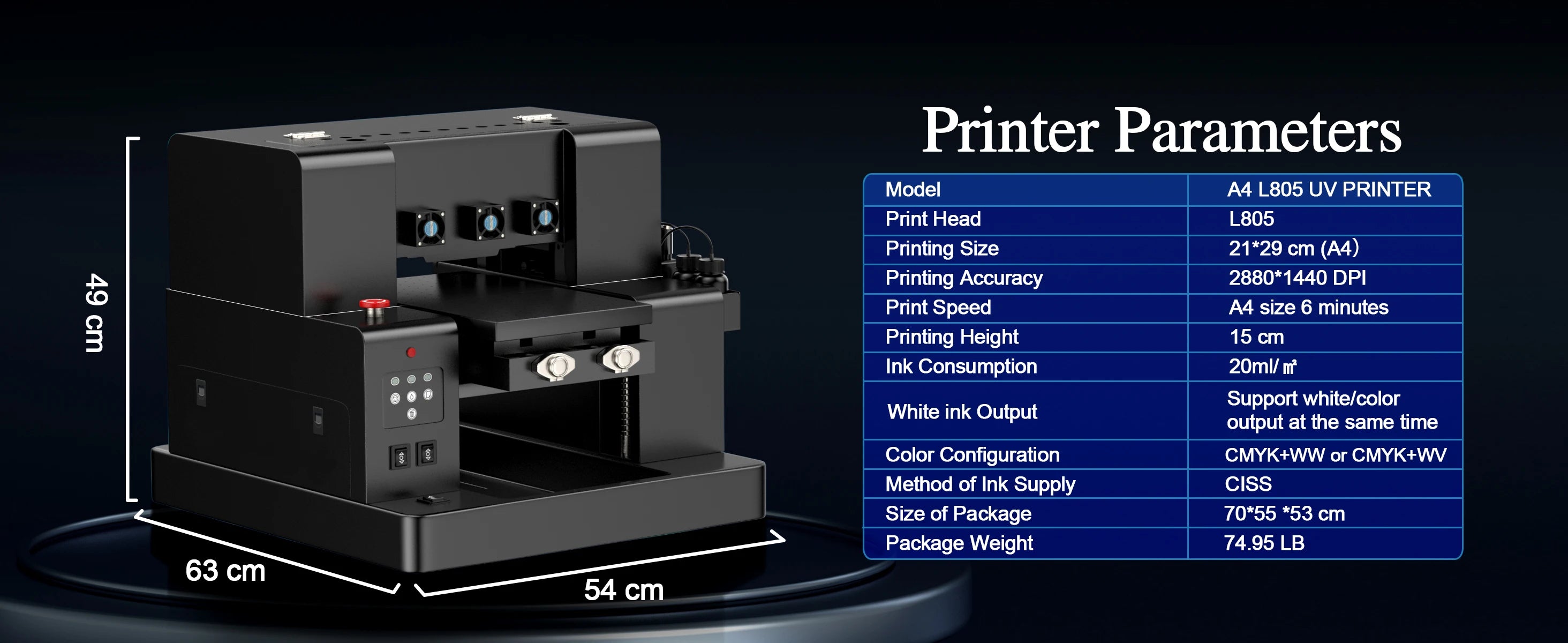 A3 UV Printer L805 UV Flatbed Printing Machine A3 UV DTF Sticker Printer For Bottle Wood Pen Metal A4 UV Sticker Printer