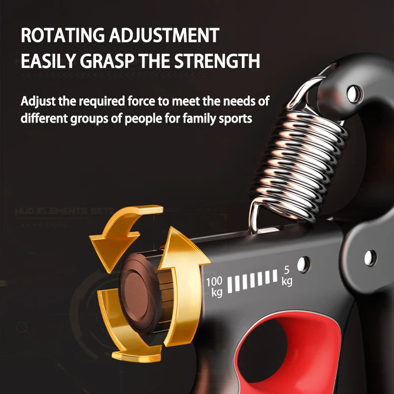Grip Strength Gym Wrist Expander Hand Strengthener Adjustable Muscle Recovery Fitness Hand Strength Exercise 5-60/100/150kg