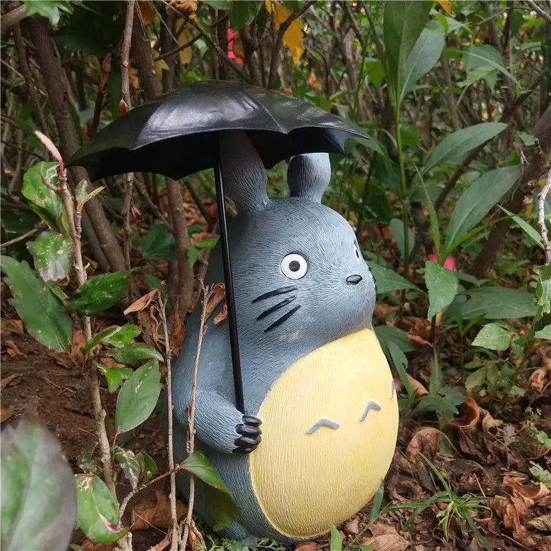Large Garden Statue Cartoon Anime Totoroeds Sculpture Creative Kawaii Miyazakis Hayaos Totoros Resin Figurines Garden Home Decor