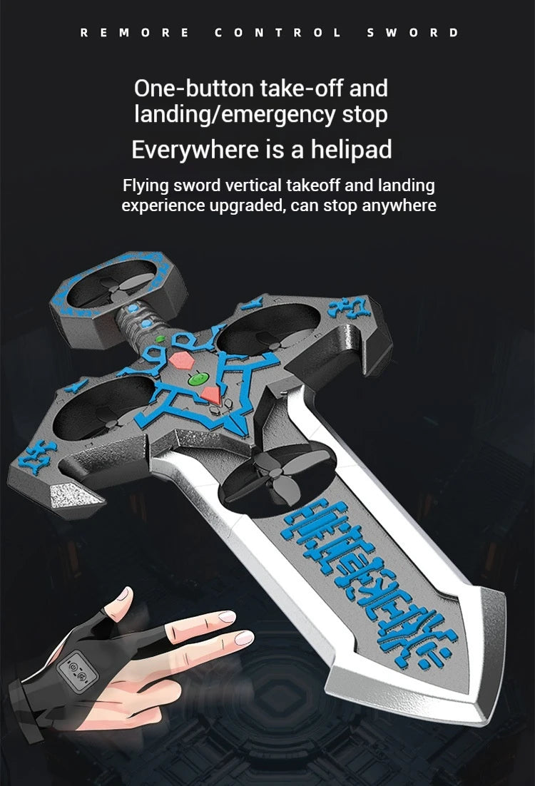 73cm RC Sword Toy with Gesture Sensing Remote Control Foam Flying Vehicle Cool Children's Play Tool Remote Control Flying Sword
